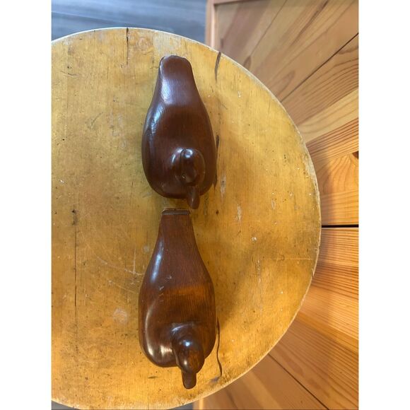 Vintage wooden hand carved ducks Signed Alvin Henriksen (5185) - Picture 5 of 10